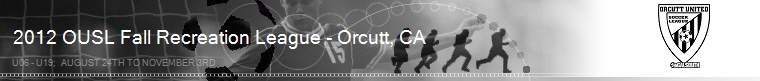 2012 OUSL Fall Recreation League - Orcutt, CA banner